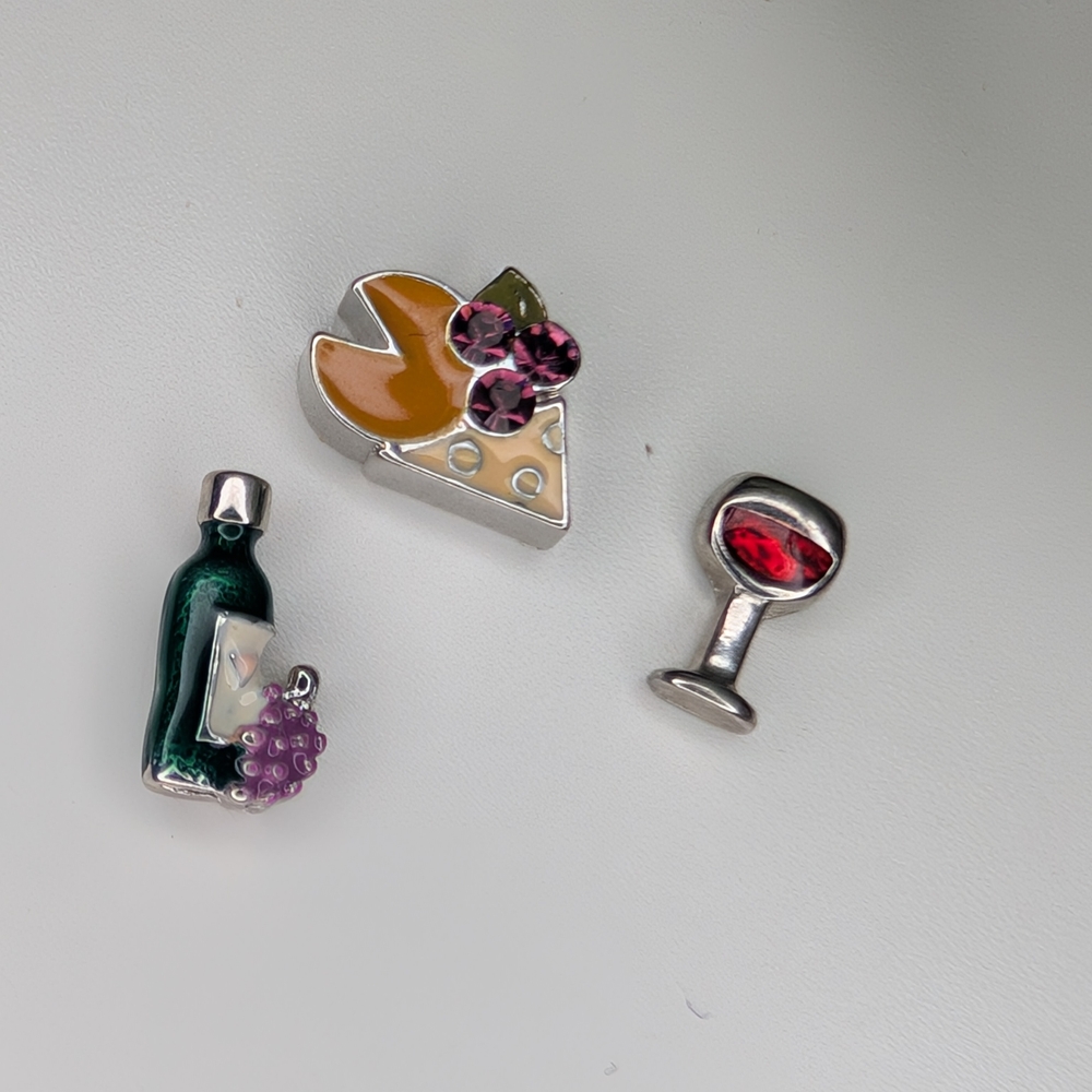 Origami Owl Wine & Cheese Charms